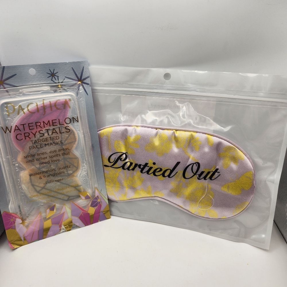 Pacificia Watermelon Targeted Face Masks And Refreshments Sleep Mask Bundle